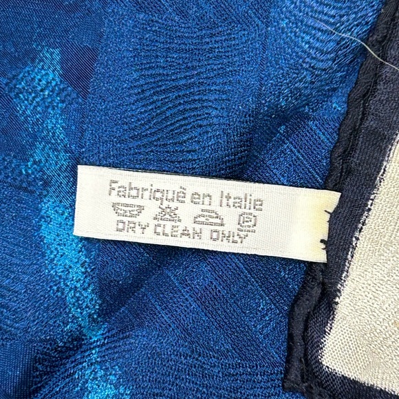 Vintage Italian Silk Abstract Print Scarf - Picture 4 of 4